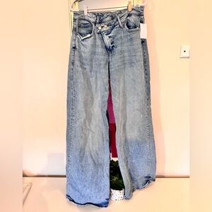Good American Light Blue Straight Leg Jeans
